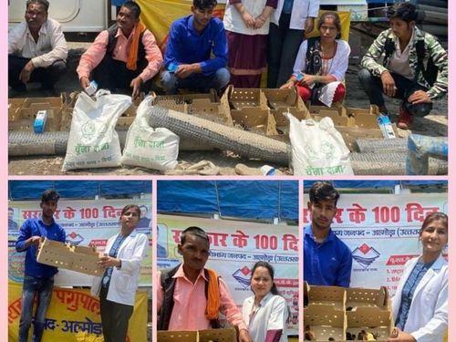 Distribution of poultry chickens done for livelihood enhancement