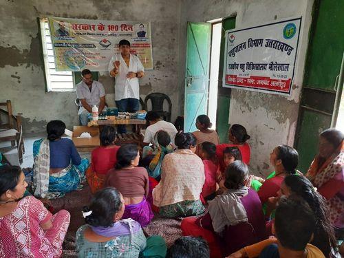 Veterinary and infertility prevention camp organized in village Bhawali