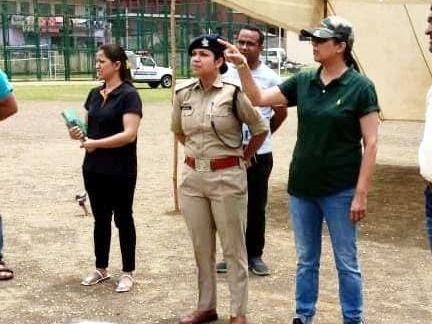 Superintendent of Police inspected recruitment preparations at Recruitment Center Sports Stadium Gopeshwar