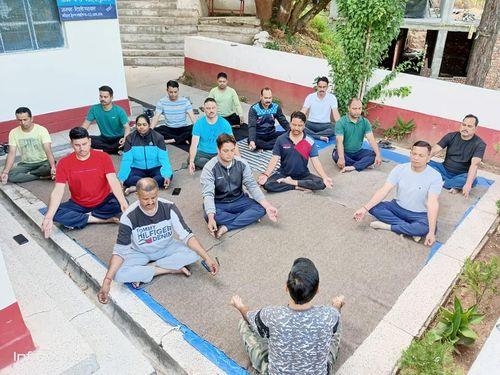 International Yoga Day is celebrated by Tehri Police 