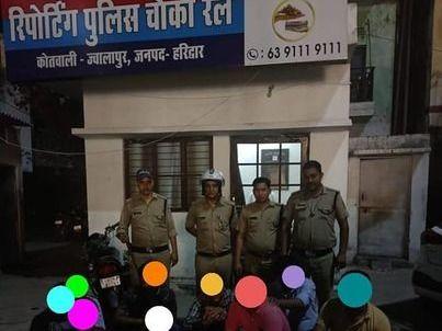 Drinkers and feeders, both came into the action of the Jwalapur police
