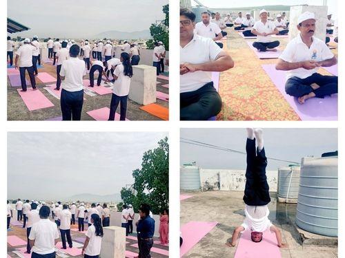 International Yoga Day celebrated in Directorate of Animal Husbandry Dehradun