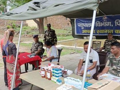 Veterinary camp organized in Rawatgarha village
