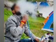 Police took action against youths smoking hookah