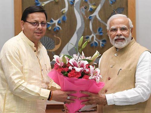 CM Dhami receives courtesy call on PM Narendra Modi
