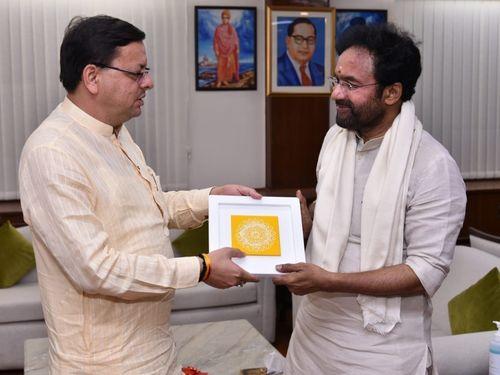 CM Dhami met Union Tourism Minister Shri G. Kishan Reddy