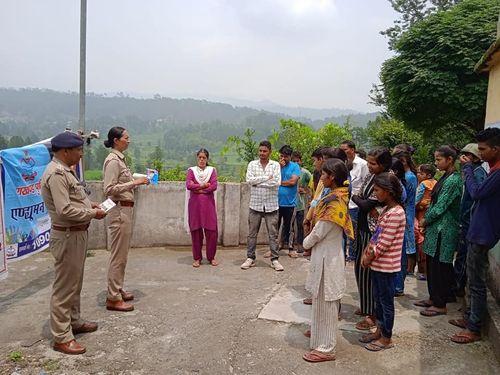 Villagers were made aware by running an awareness campaign by the police