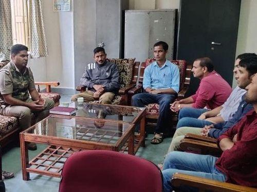 SHO Kausani was made aware of the meeting of taxi drivers, school teachers, parents
