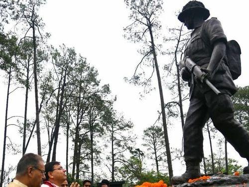CM Dhami pays tribute to the martyred soldiers