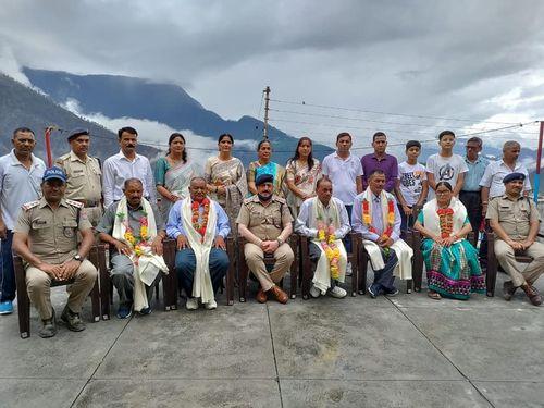 A farewell program for 05 police personnel retiring was organized