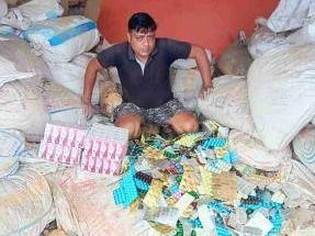 Police recovered raw material for making counterfeit medicines