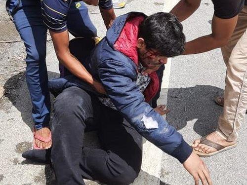 Uttarakhand Police became the angel for the person injured in the accident
