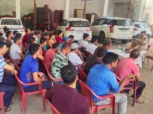 The operators of hotels / dhabas / restaurants etc. were made aware of drugs