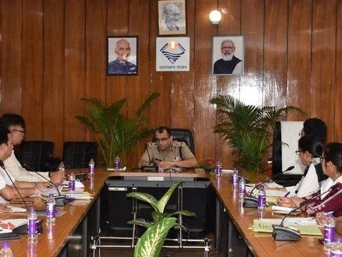 Special Principal Secretary Abhinav Kumar took a review meeting of the Information Department