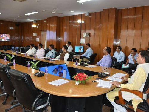 CM Dhami participated in the meeting chaired by Union Finance Minister Smt. Nirmala Sitharaman through video conferencing