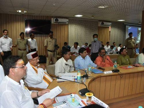 CM Dhami took a review meeting on the preparations for the Kanwar fair in Haridwar on the previous day
