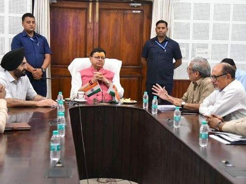 Dr. Pramod Kumar, Chairman of, the Haryana Governance Reform Authority met CM Dhami at the Chief Minister's residence camp office on the previous day.