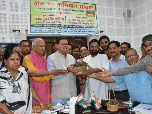 CM Dhami launches 'Seed Bomb Campaign Week'