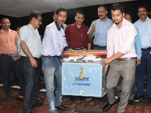 Ballot papers, ballot boxes, and other sealed election materials sent for the presidential election reached Dehradun