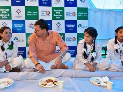 CM Dhami inaugurated the 63rd Centralized Mid-Day Meal Kitchen
