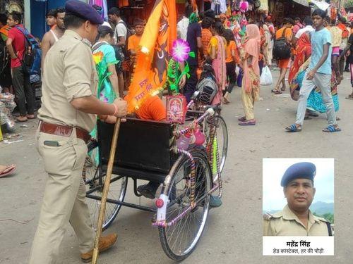 Uttarakhand Police again introduced humanity