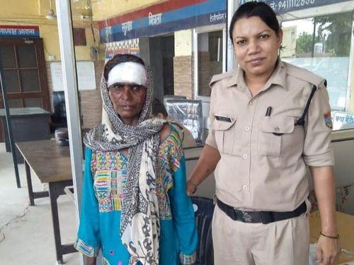 Uttarakhand Police became a support for the injured woman