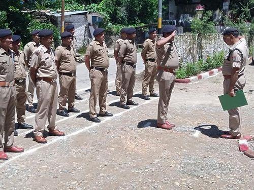 Surprise inspection of fire station Bageshwar by Deputy Superintendent of Police, Bageshwar
