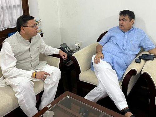 CM Dhami calls on Union Minister Shri Nitin Gadkari