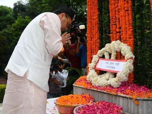 CM Dhami pays tribute to martyrs on the occasion of Kargil Vijay Diwas