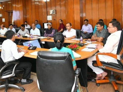 CM Dhami attended the review meeting of the Irrigation Department