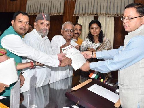 Uttarakhand Kranti Dal officials met CM Dhami
