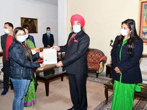 Voter ID card given by Governor Shri Gurmeet Singh