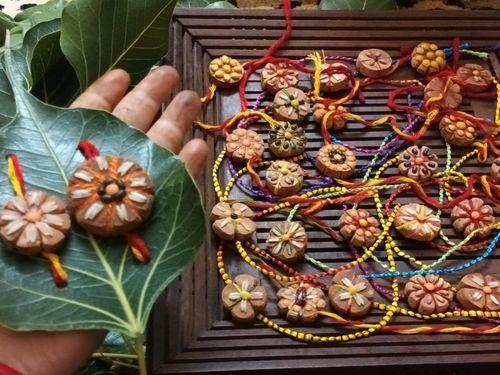 Handmade rakhis made by women of police family 