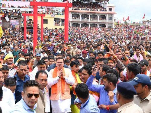 CM Dhami participated in the famous Bagwal fair in Maa Varahi Dham