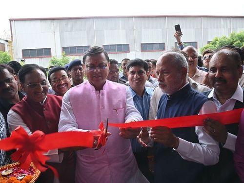 CM Dhami participated in the inauguration program of Gold Plus Glass Factory