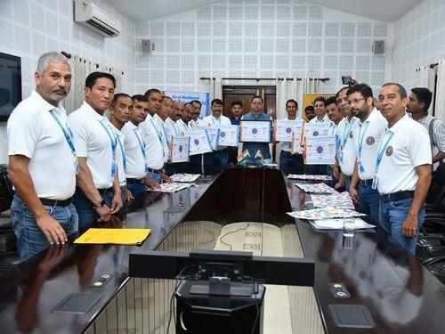 CM Dhami released the sports poster for Masters Sports Foundation