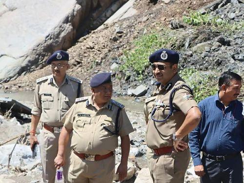 Shri Ashok Kumar IPS, DGP inspected the disaster-affected areas