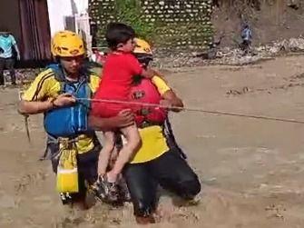 30 people including children and women were rescued by the SDRF team