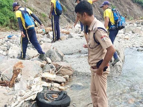 Image for Search campaign is being run continuously by Tehri Police in the disaster-affected area