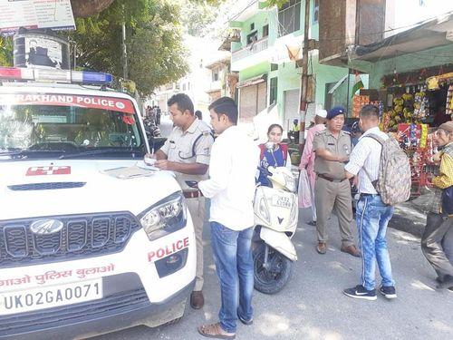Challan action was taken by Bageshwar police against 78 persons under checking campaign