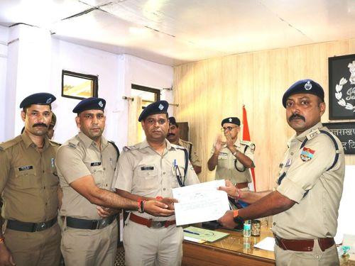 Police personnel were honored for commendable work