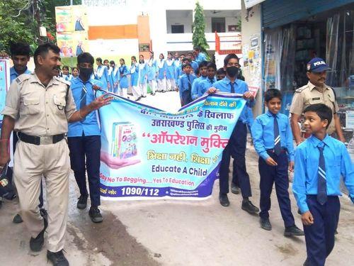Students were made aware of the prevention of child begging