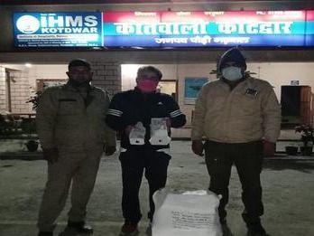 Cash and liquor seized during checking