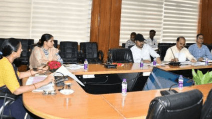 A review meeting was held by the Chief Secretary to review the work being done under the Smart City Project.