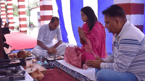 Lord Vishwakarma was worshiped by Superintendent of Police Chamoli Smt. Shweta Choubey