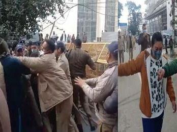 PRD jawans marched to the Chief Minister's residence
