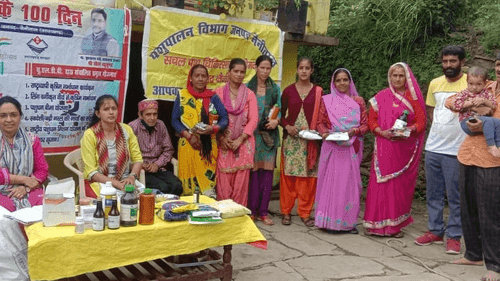 Veterinary and infertility camp organized in Gram Sabha Anarpa and Sakdena