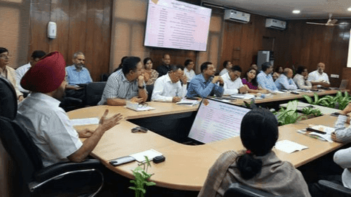 Chief Secretary Dr. S.S. Sandhu held a meeting regarding disposal of complaints