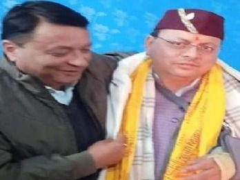CM Pushkar Singh Dhami celebrated the angry leader