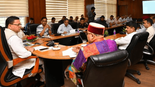 CM Dhami reviewed the under construction and proposed works in the state